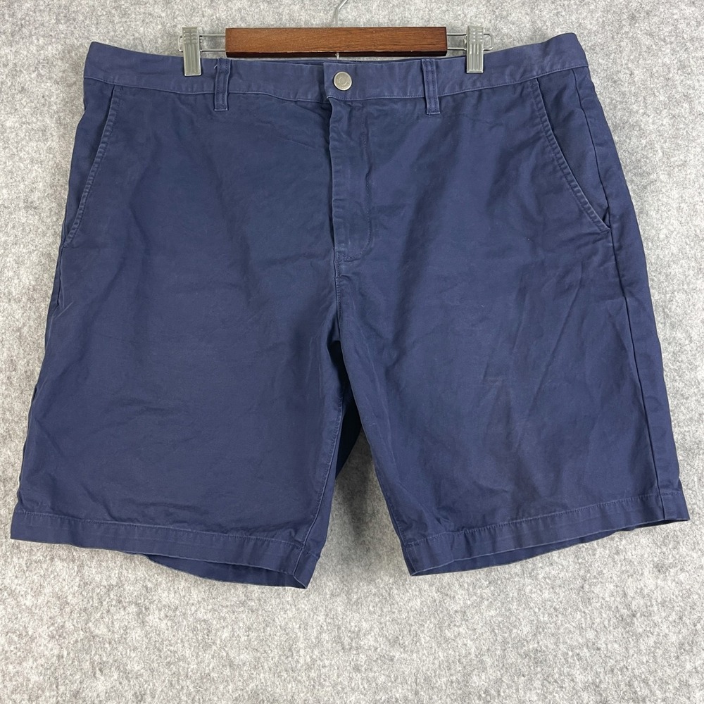 Bonobos Chino Shorts Mens 40x9‎ Blue Flat Front Preppy Golf Classic